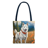 Yakutian Laika Polyester Tote Bag (AOP)