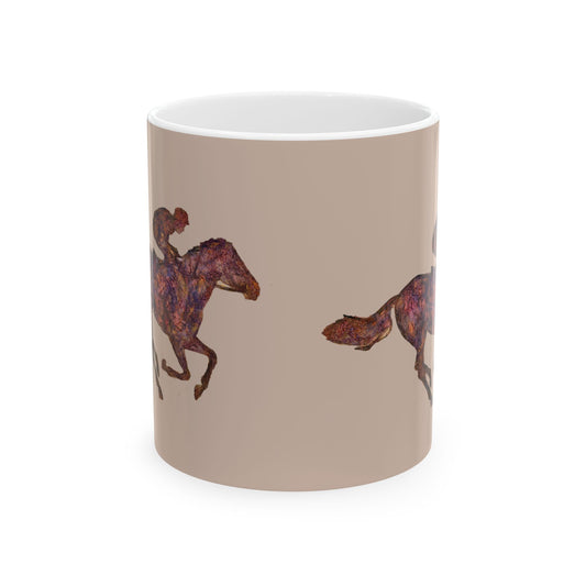 Race Horse Ceramic Mug 11oz