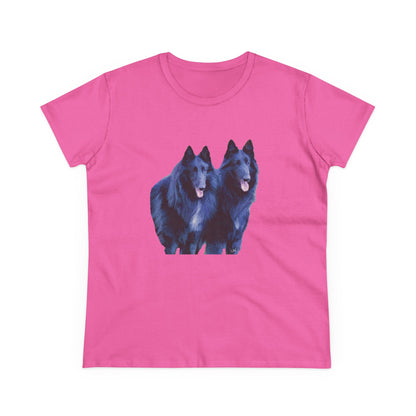 Belgian Shepherds Women's Midweight Cotton Tee - Style Meets Comfort