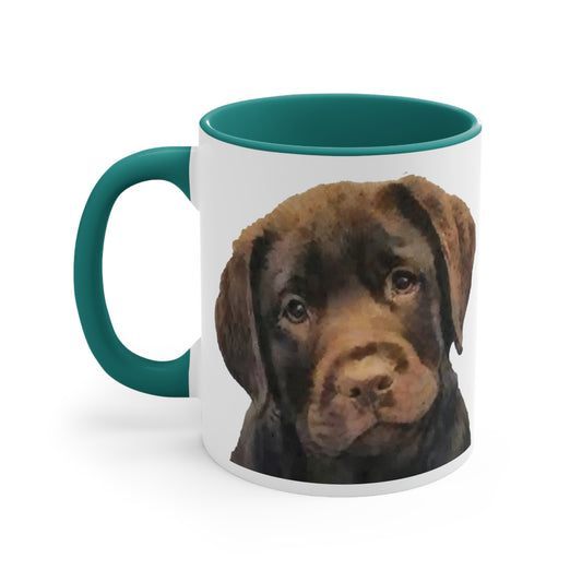 Chocolate Labrador Retriever - Accent Coffee Mug, 11oz