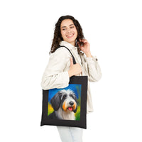Polish Lowland Sheepdog Cotton Canvas Tote Bag