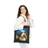 Polish Lowland Sheepdog Cotton Canvas Tote Bag