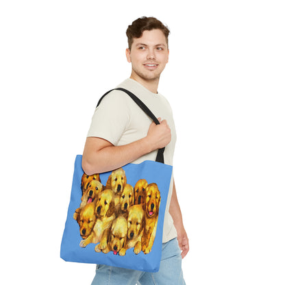 Golden Retriever Puppies Tote Bag