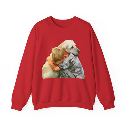 Yellow Labrador Retriever Unisex Crewneck Sweatshirt