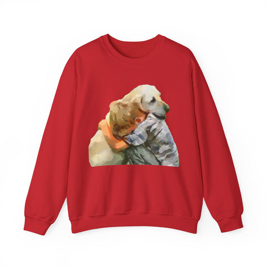 Yellow Labrador Retriever Unisex Crewneck Sweatshirt