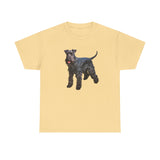 Kerry Blue Terrier Unisex Artistic Painting Cotton Tee