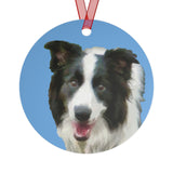 Border Collie '#2'  -  Metal Ornaments