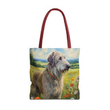 Irish Wolfhound Polyester Tote Bag (AOP)