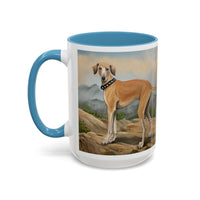 Sloughi - Arabian Greyhound - Ceramic Accent Coffee Mug - 2 Sizes