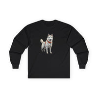 Yakutian Laika Unisex Classic Cotton Long Sleeve Tee