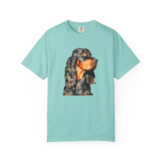 Gordon Setter Unisex-Adult Relaxed Fit Garment-Dyed T-shirt