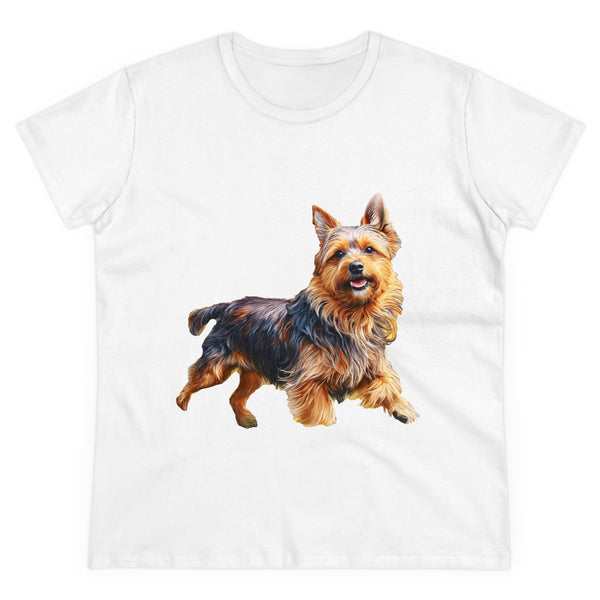 Australian Terrier Women's Midweight Cotton Tee