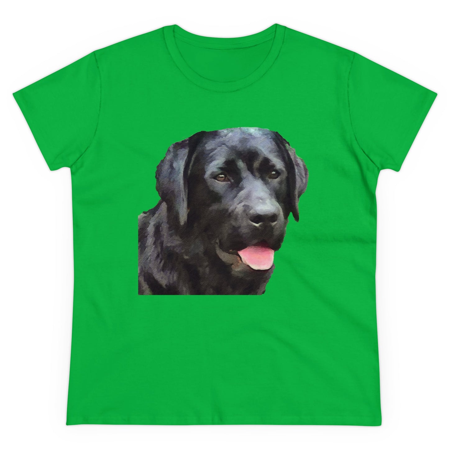 Black Lab 'Rizzo'  - Labrador Retriever Women's Midweight Cotton Tee