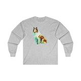 'Rough Coated Collie Ramsey Unisex Cotton Long Sleeve Tee