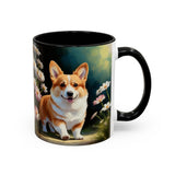Welsh Corgi Puppy - Accent Coffee Mug