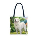 Hungarian Kuvasz Polyester Tote Bag (AOP)