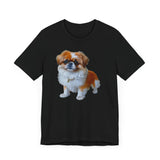 Pekingese Puppy Unisex Jersey Short Sleeve Tee