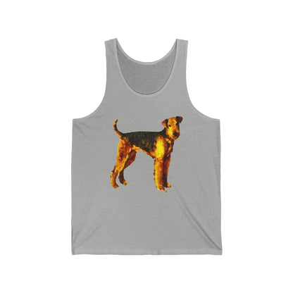 Airedale Terrier Unisex Jersey Tank Top