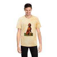 Hungarian Vizsla 'Waiting For The Bride' Unisex Cotton Color Blast T-Shirt