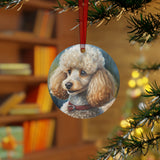 Standard Poodle #2 Metal Ornaments