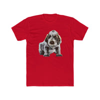 Spinone Italiano. -  Men's Fitted Cotton Crew Tee