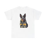 Blue Heeler - Australian Cattle Dog 'Baily' Unisex Heavy Cotton Tee