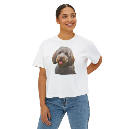 Lagotto Romagnolo 'Italian Truffle Dog' Women's Boxy Tee