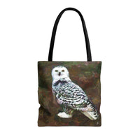Snowy White Owl Tote Bag