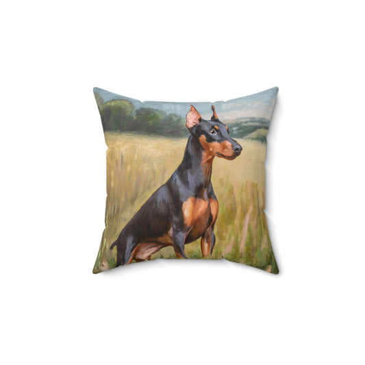 German Pinscher Spun Polyester Throw Pillow