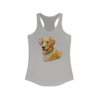 Golden Retriever Puppy Women's Slim Fit Racerback Tank