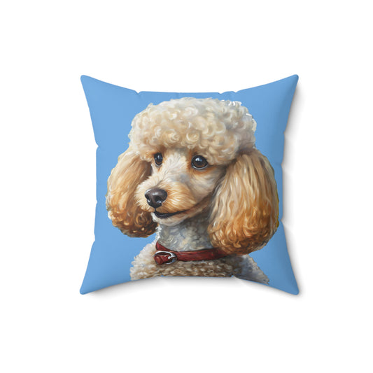 Standard Poodle #2  - Spun Polyester Square Pillow