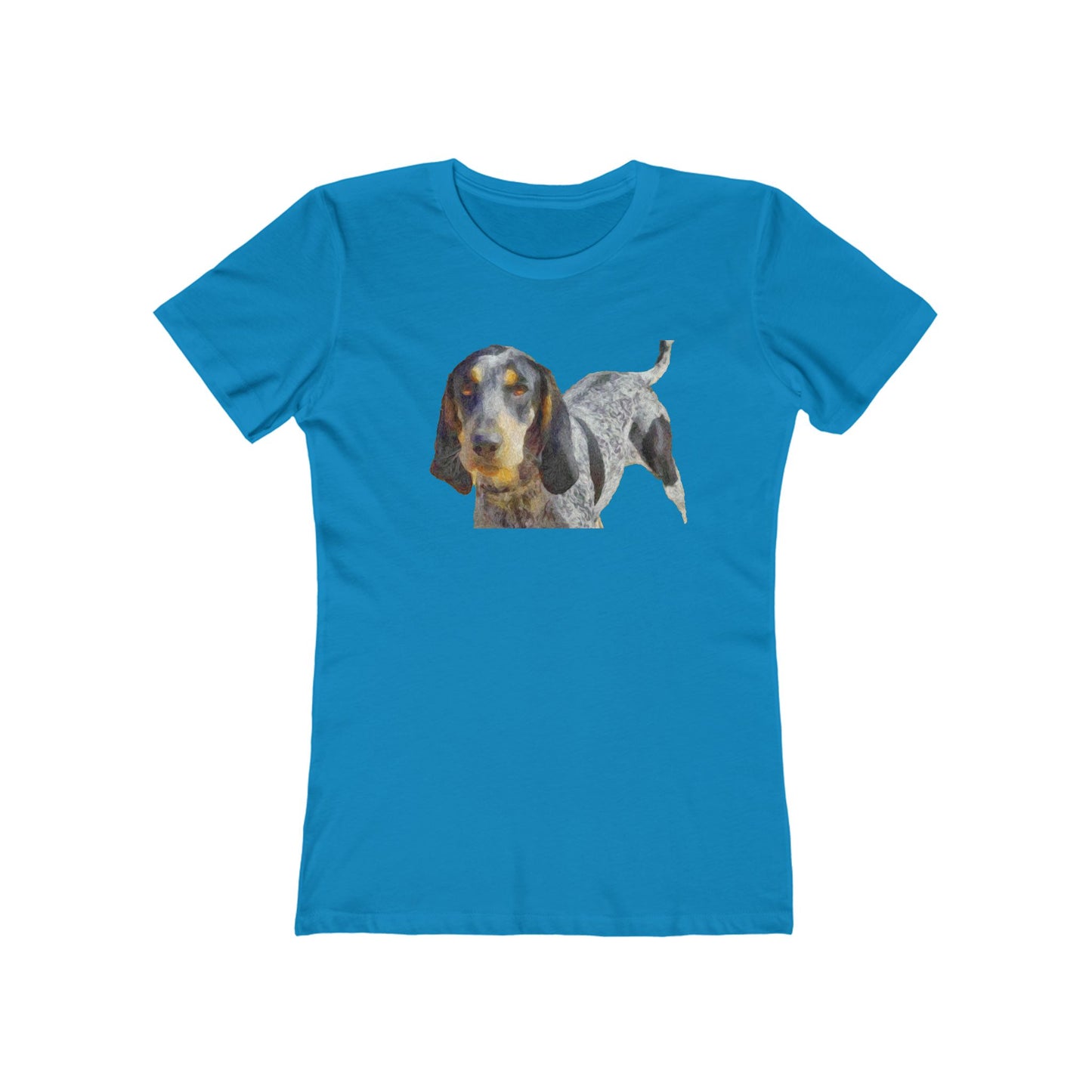 Bluetick Coonhound - Women's Slim Fit Ringspun Cotton T-Shirt