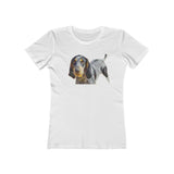Bluetick Coonhound - Women's Slim Fit Ringspun Cotton T-Shirt