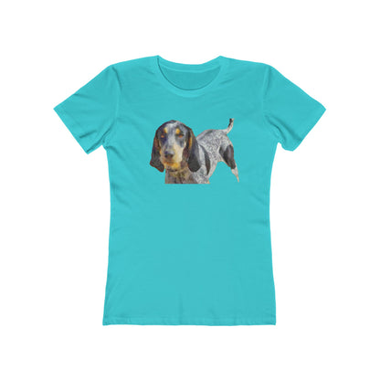 Bluetick Coonhound - Women's Slim Fit Ringspun Cotton T-Shirt