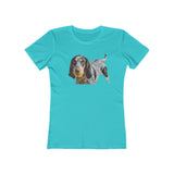 Bluetick Coonhound - Women's Slim Fit Ringspun Cotton T-Shirt
