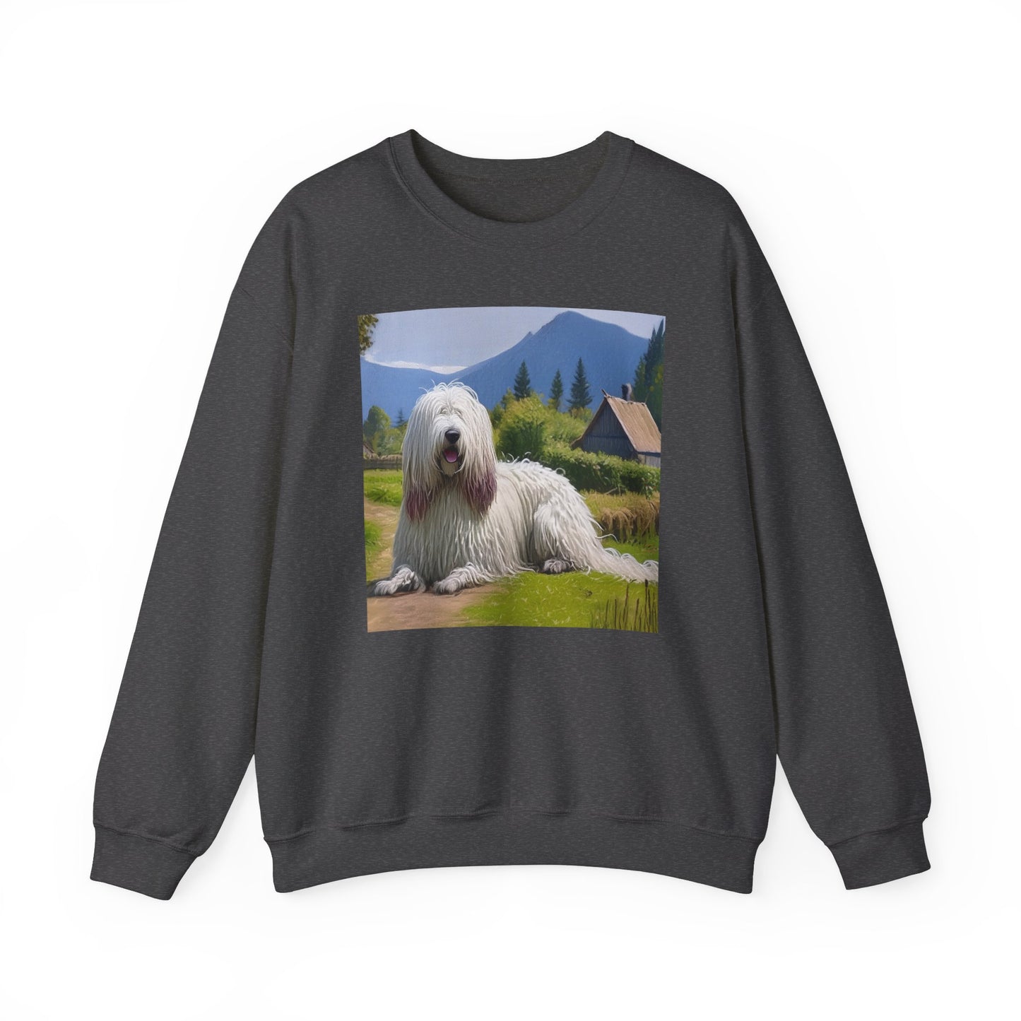 Hungarian Komondor 50/50 Crewneck Sweatshirt