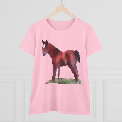 Horse 'Contata' Women's Midweight Cotton Tee