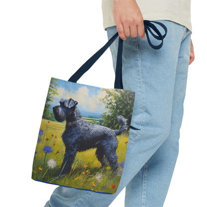 Kerry Blue Terrier Polyester Tote Bag (AOP)