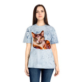 Orange Cat 'Smidget' Unisex Cotton  -  Color Blast T-Shirt