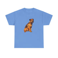 Border Terrier 'Andrew' Unisex Heavy Cotton Tee