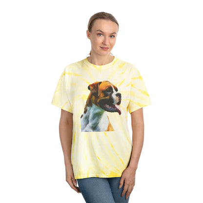 Boxer 'Cooper' Unisex Cotton Tie-Dye Tee - Cyclone Delight