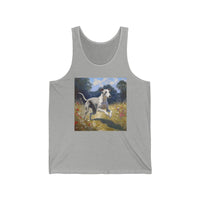 Whippet Unisex Jersey Tank: Comfort Meets Playfulness
