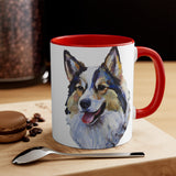 Alaskan Klee Kai - Accent - Ceramic Coffee Mug, 11oz