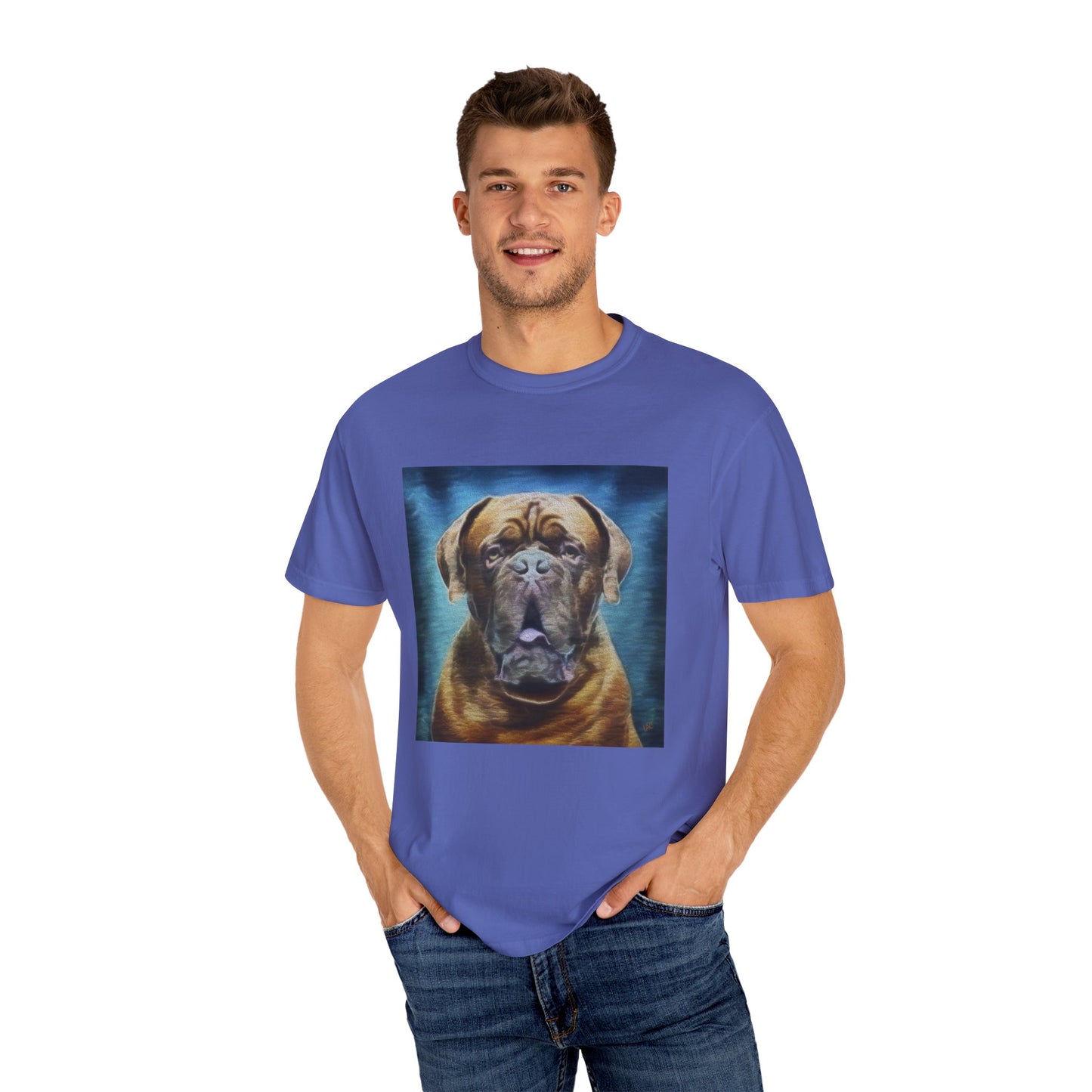 Dogue de Bordeaux Unisex Relaxed Fit Garment-Dyed T-shirt