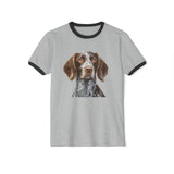 German Wirehaired Pointer Classic Cotton Ringer T-Shirt