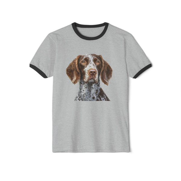 German Wirehaired Pointer Classic Cotton Ringer T-Shirt