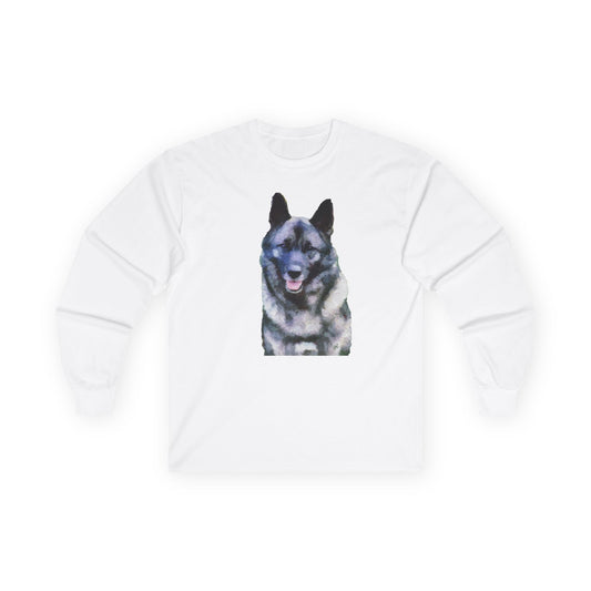 Norwegian Elkhound Unisex Cotton Long Sleeve Tee