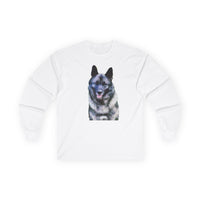 Norwegian Elkhound Unisex Cotton Long Sleeve Tee