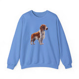 Irish Red & White Setter - Unisex 50/50  Crewneck Sweatshirt