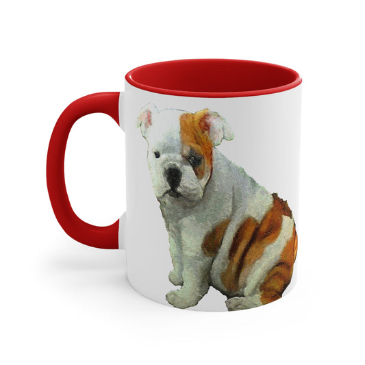 English Bulldog 'Bugsy' Accent Coffee Mug, 11oz